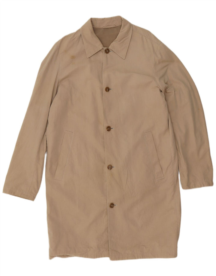Мужское пальто Hugo Boss UK 42 XL, бежевый хлопок