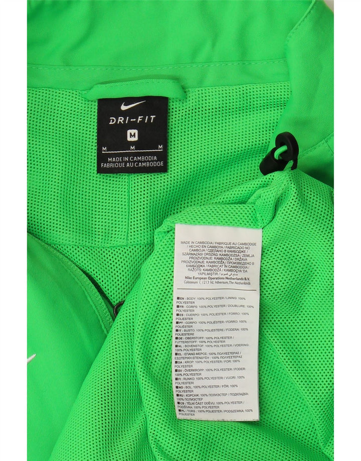 Мужская спортивная куртка Nike Dri Fit, средний зеленый полиэстер с цветными блоками