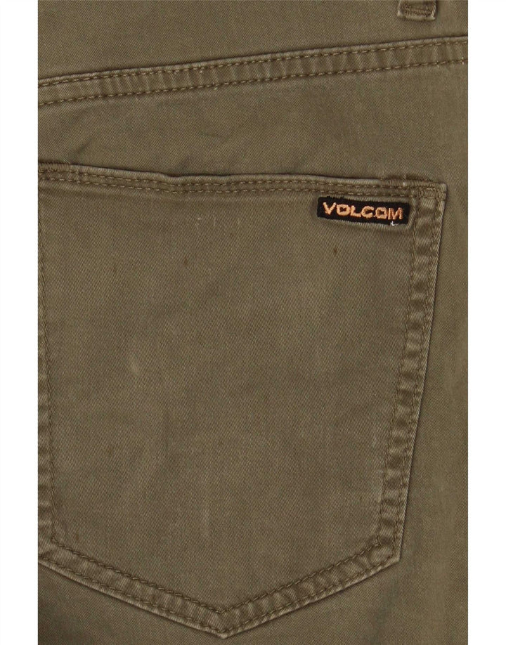 Мужские джинсовые шорты Volcom Solver W30, хлопок среднего цвета хаки