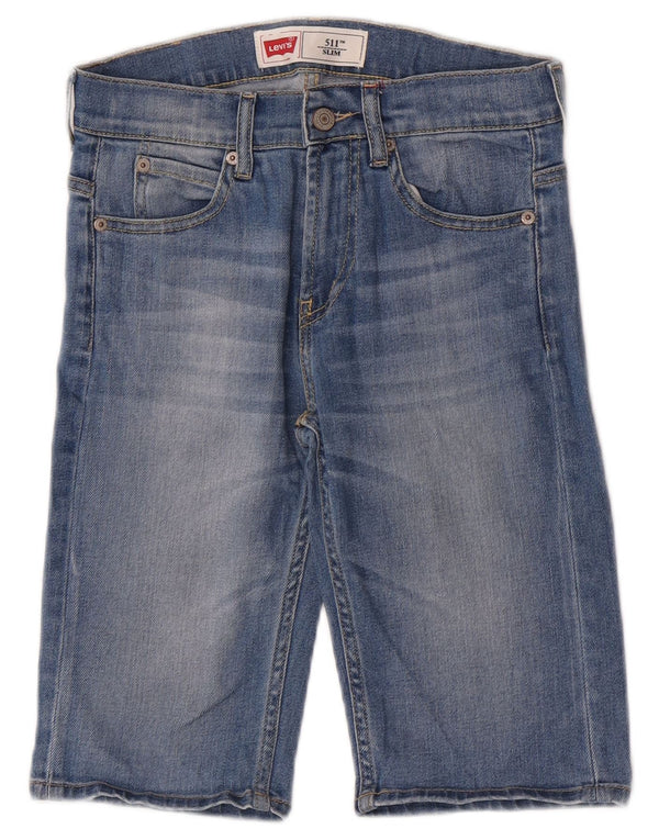 Джинсовые шорты Levi's Boys 511 Slim, 13–14 лет, W26, синие, хлопок