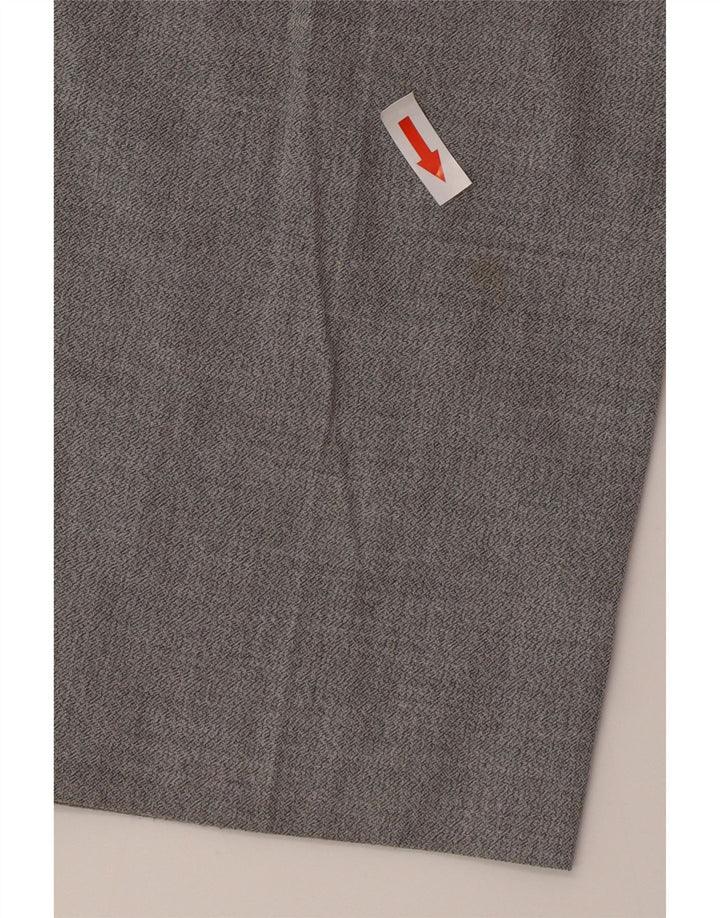 Мужские узкие костюмные брюки Zara EU 46 XL W36 L33, серый полиэстер