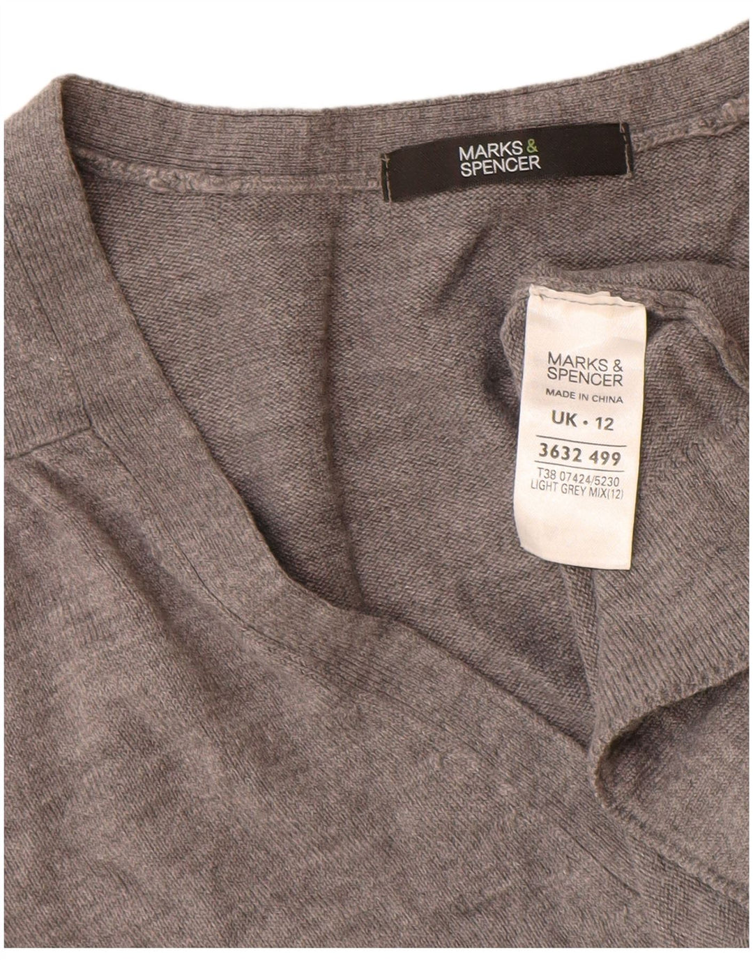 Женский кардиган Marks & Spencer UK 12, средний серый акрил