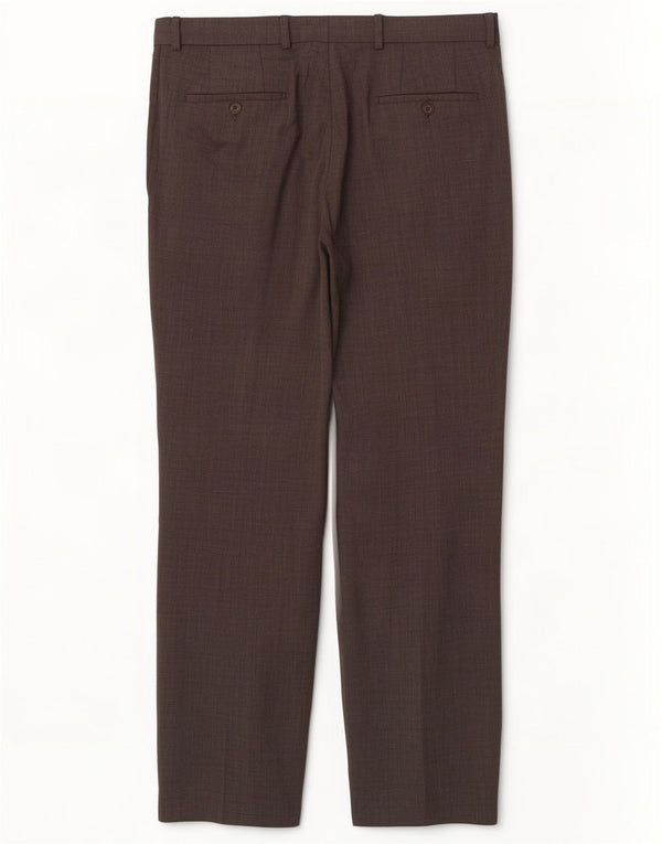 Мужские прямые костюмные брюки Hugo Boss IT 52 XL W36 L33 Серые