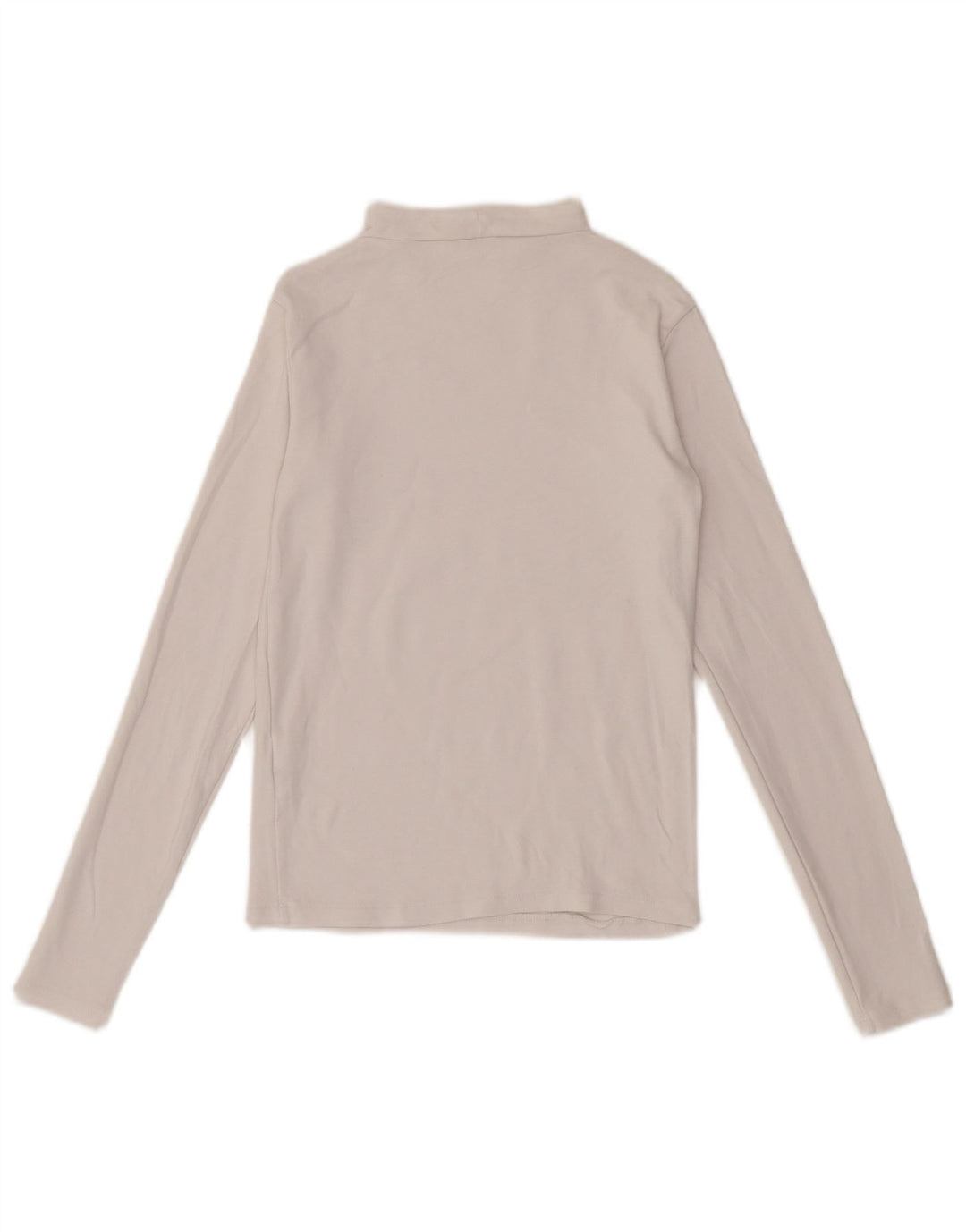 Женский топ Zara с длинным рукавом UK 12, средний белый хлопок