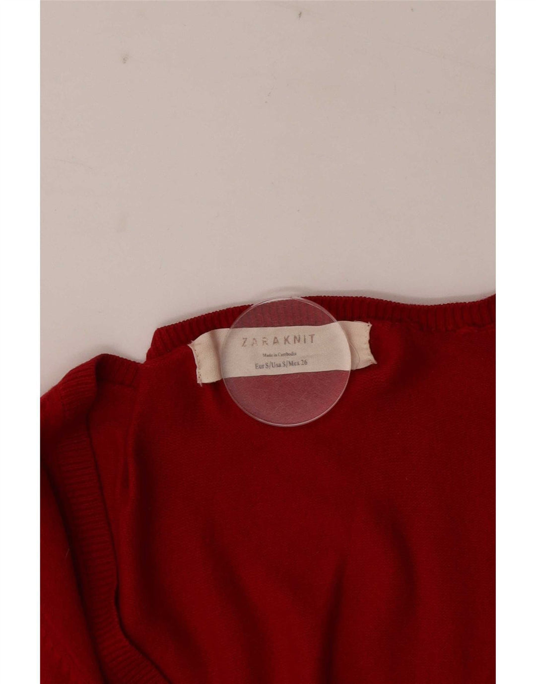 Женский кардиган Zara UK 10, маленький красный