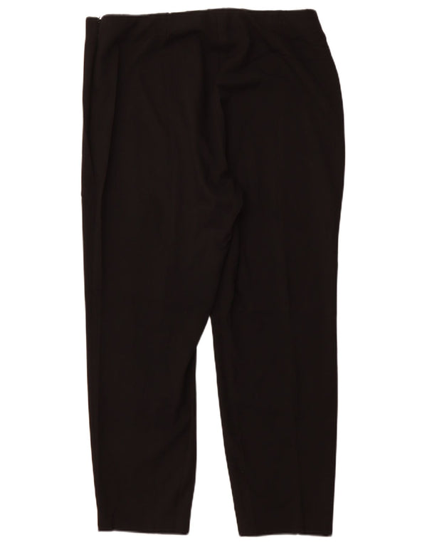 CALVIN KLEIN Женские узкие повседневные брюки США 14 XL W34 L27, черный полиэстер