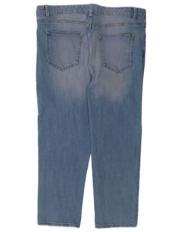Женские укороченные джинсы свободного кроя Marks & Spencer UK 12 Medium W32 L23 Синие