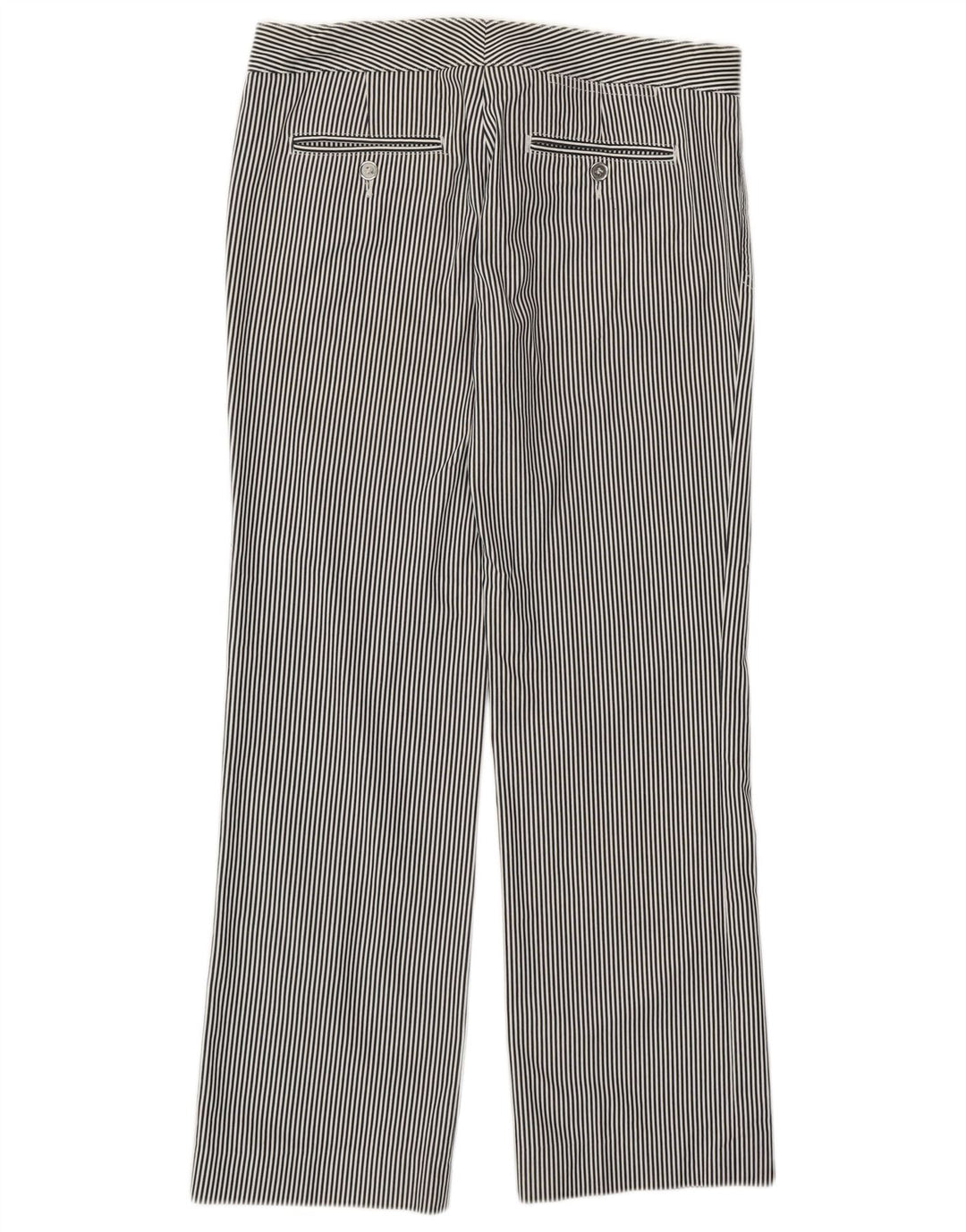 DOLCE & GABBANA Женские повседневные брюки IT 40 Small W29 L27 Черные в тонкую полоску