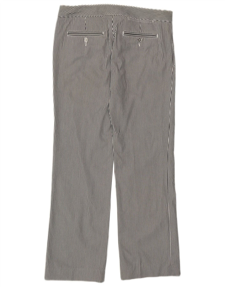 DOLCE & GABBANA Женские повседневные брюки IT 40 Small W29 L27 Черные в тонкую полоску