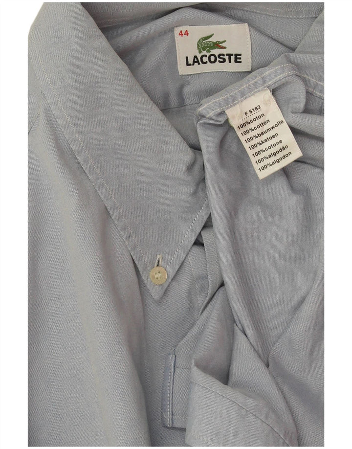 Мужская рубашка Lacoste, размер 44 XL, синяя, хлопок