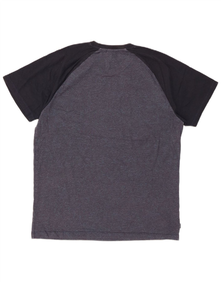 SUPERDRY Мужская футболка Top 2XL Темно-синяя, хлопок с цветными блоками