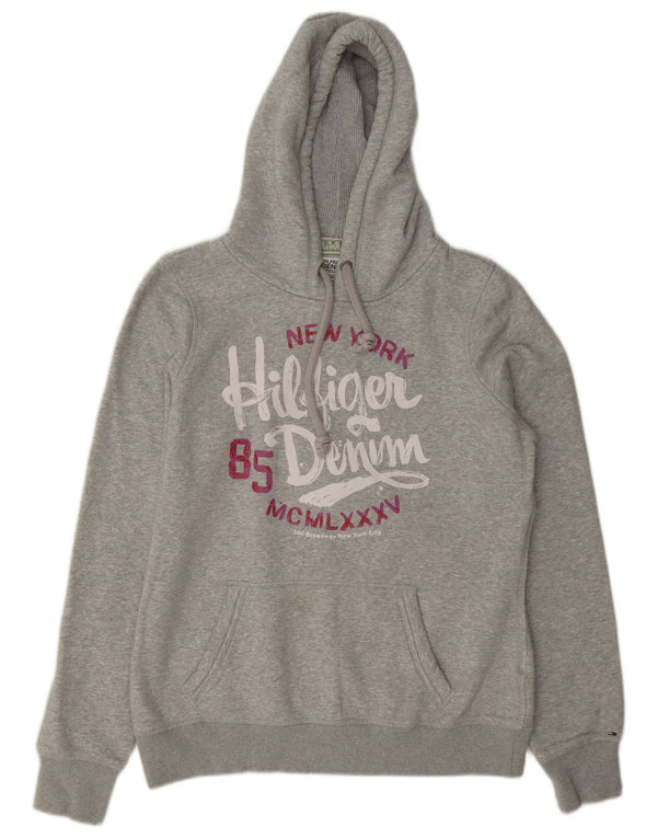 Женский джемпер с капюшоном Tommy Hilfiger UK 18 XL, серый хлопок