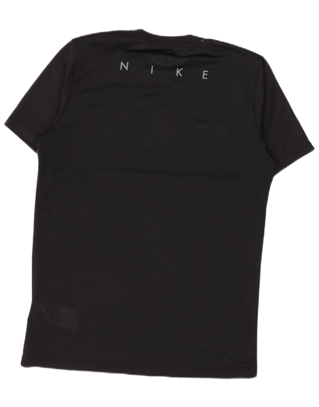 Мужская футболка Nike Dri Fit, средний черный полиэстер с цветными блоками