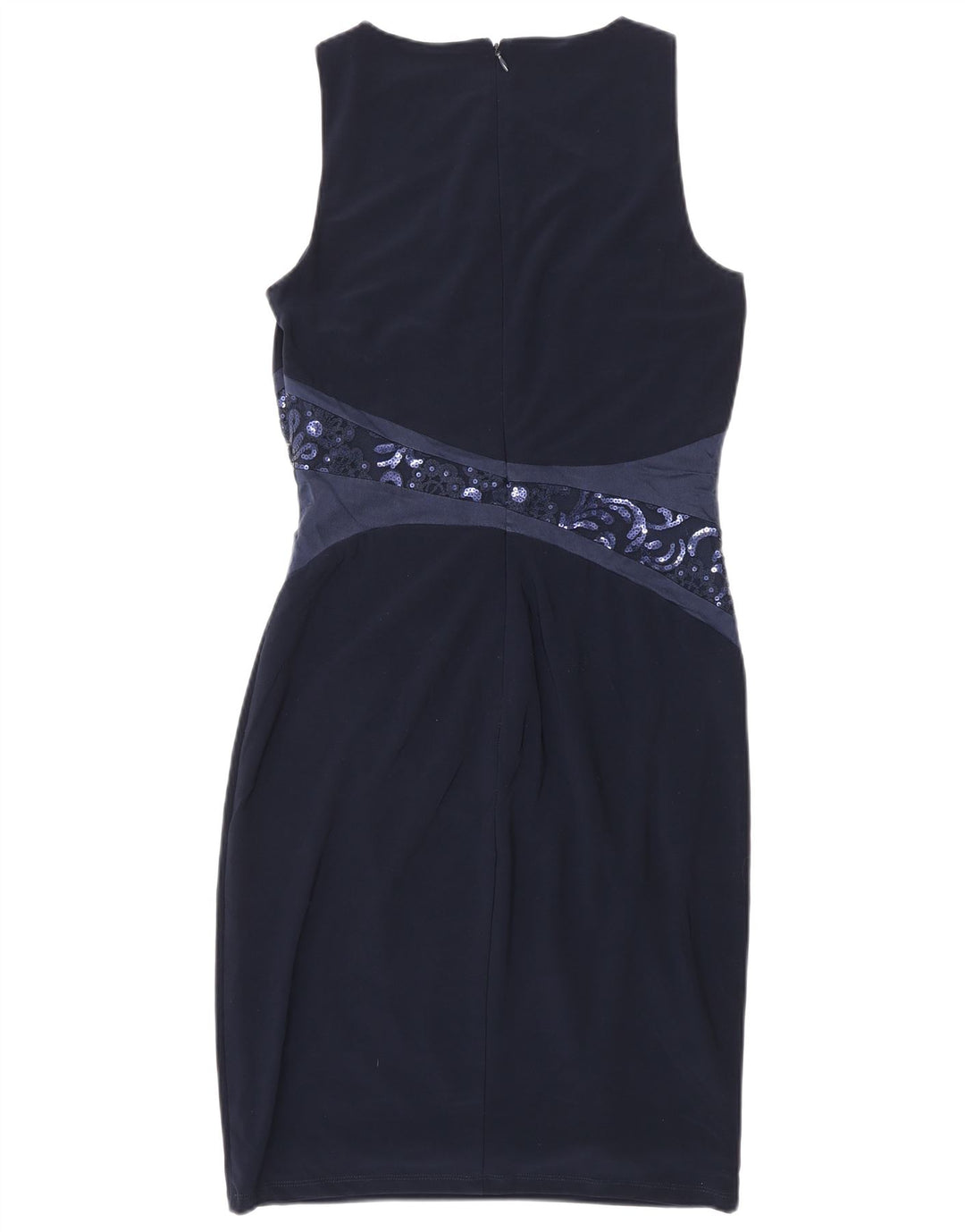 Женское платье-футляр без рукавов RALPH LAUREN, размер США 4, маленький размер, темно-синий, полиэстер