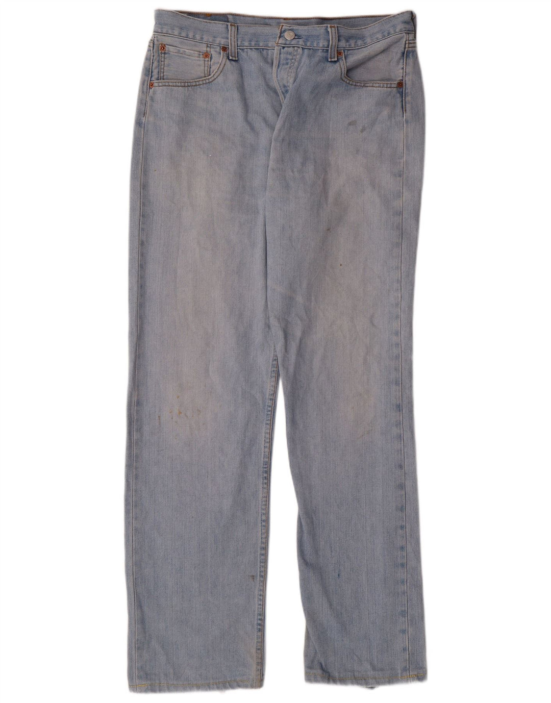 Мужские прямые джинсы LEVI'S 501 W36 L31 синие, хлопок