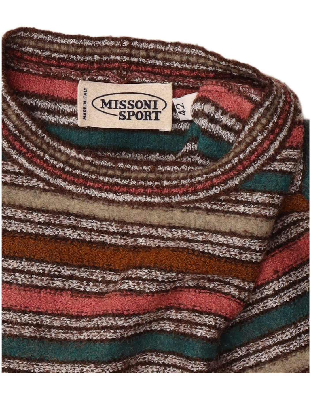 MISSONI SPORT Женский джемпер IT 42 Средний Разноцветный Полосатый