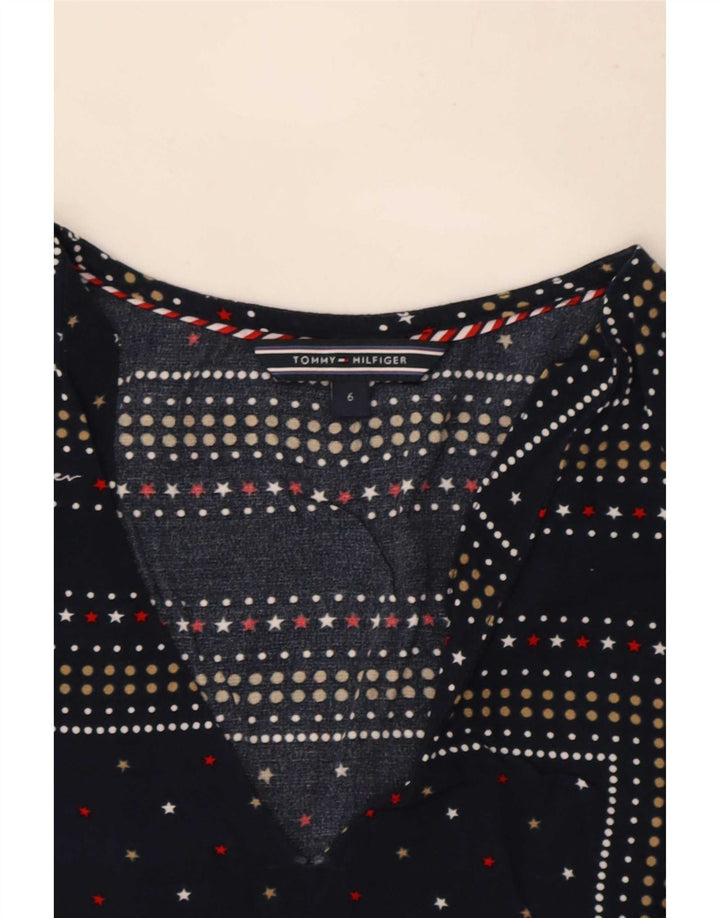 Женская блузка Tommy Hilfiger Top US 6 Medium Navy Blue Spotted
