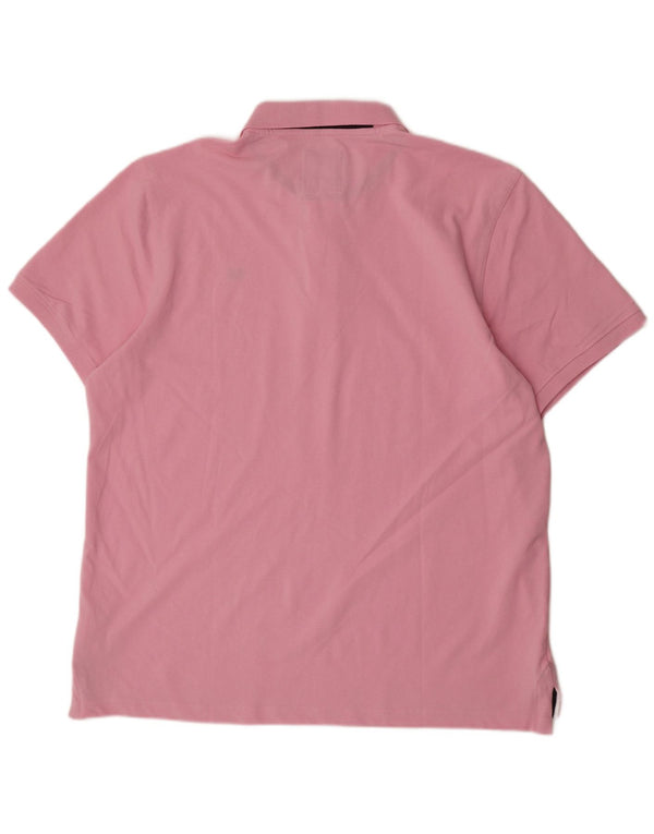 Crew Clothing Mens Polo Shirt 2XL Pink Cotton