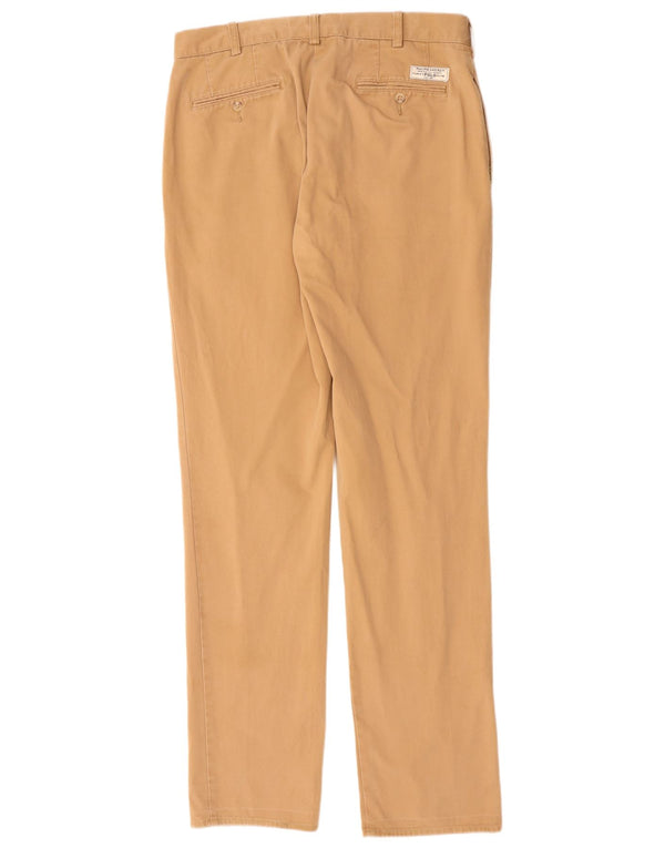 POLO RALPH LAUREN Mens Straight Chino Trousers W34 L34 Beige Cotton