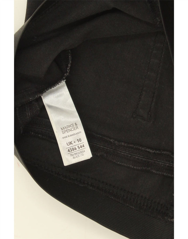 Женская джинсовая юбка Marks & Spencer UK 10, маленькая W30, черный хлопок