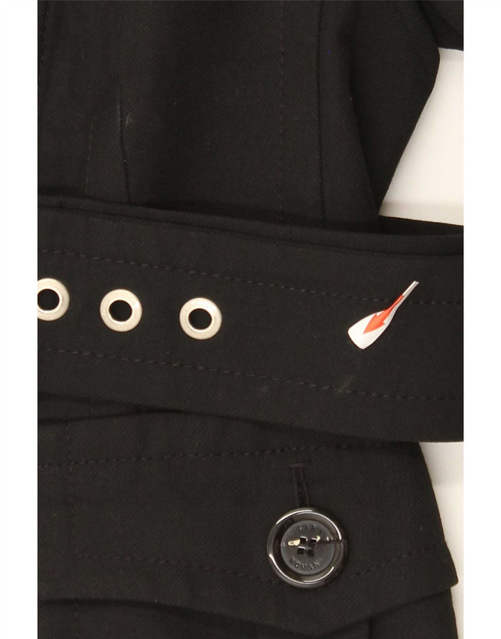 Женская косуха Zara UK 12, средний черный полиэстер