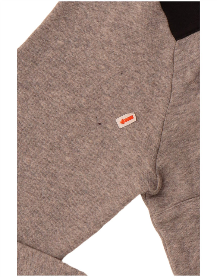 Reebok Мужской классический свитшот с графическим рисунком, средний серый с цветными блоками