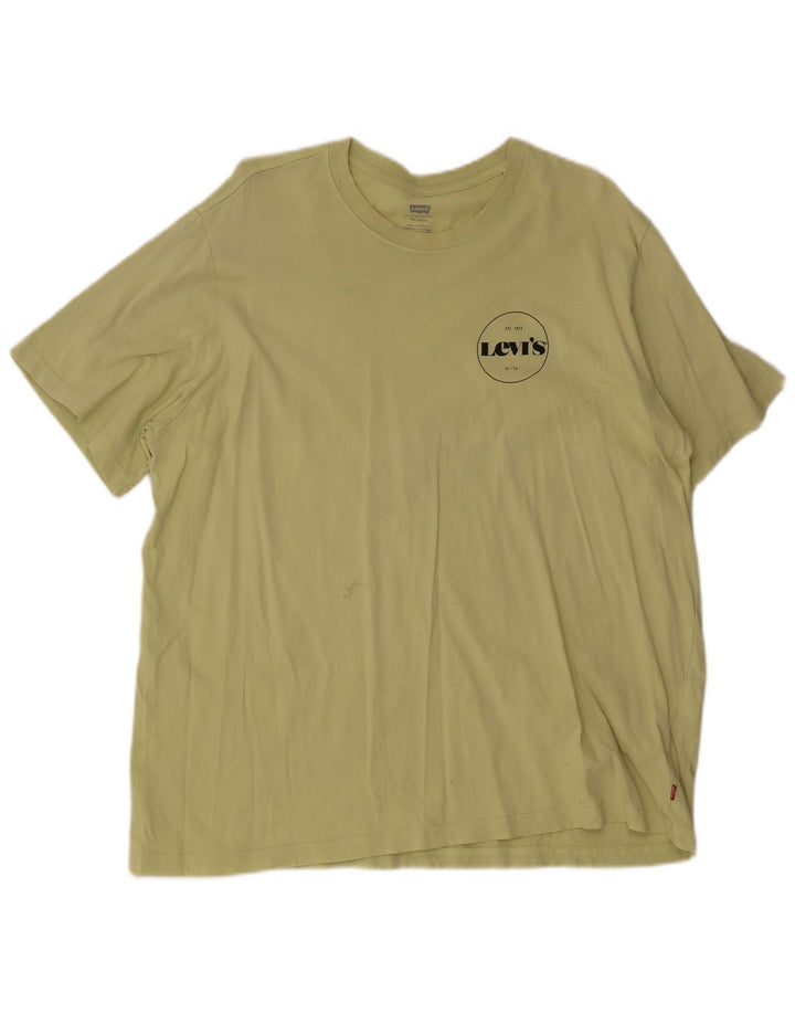 Мужская свободная футболка Levi's Top XL Хаки Хлопок