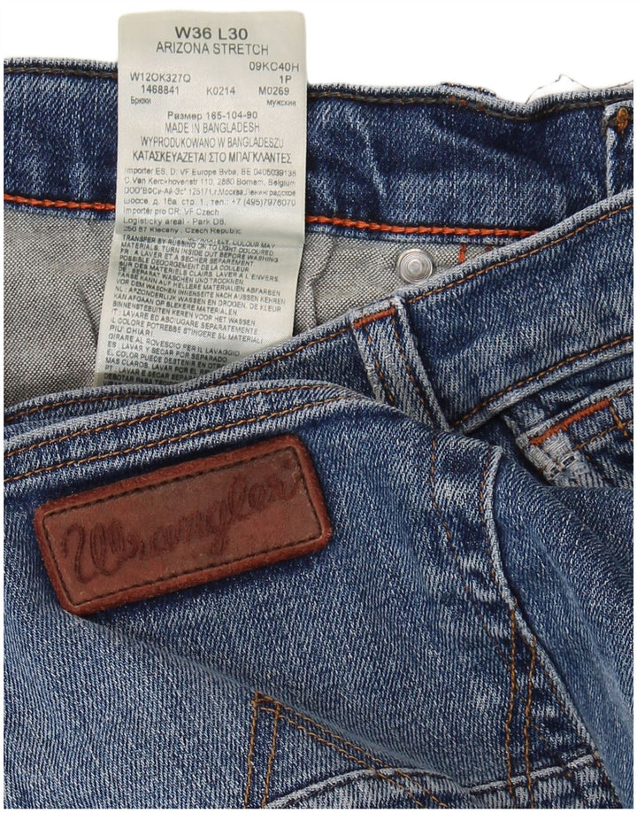 Мужские прямые джинсы WRANGLER Arizona Stretch W36 L30, синий хлопок