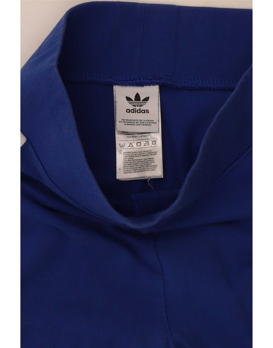 Женские леггинсы Adidas UK 8, маленькие синие, хлопок