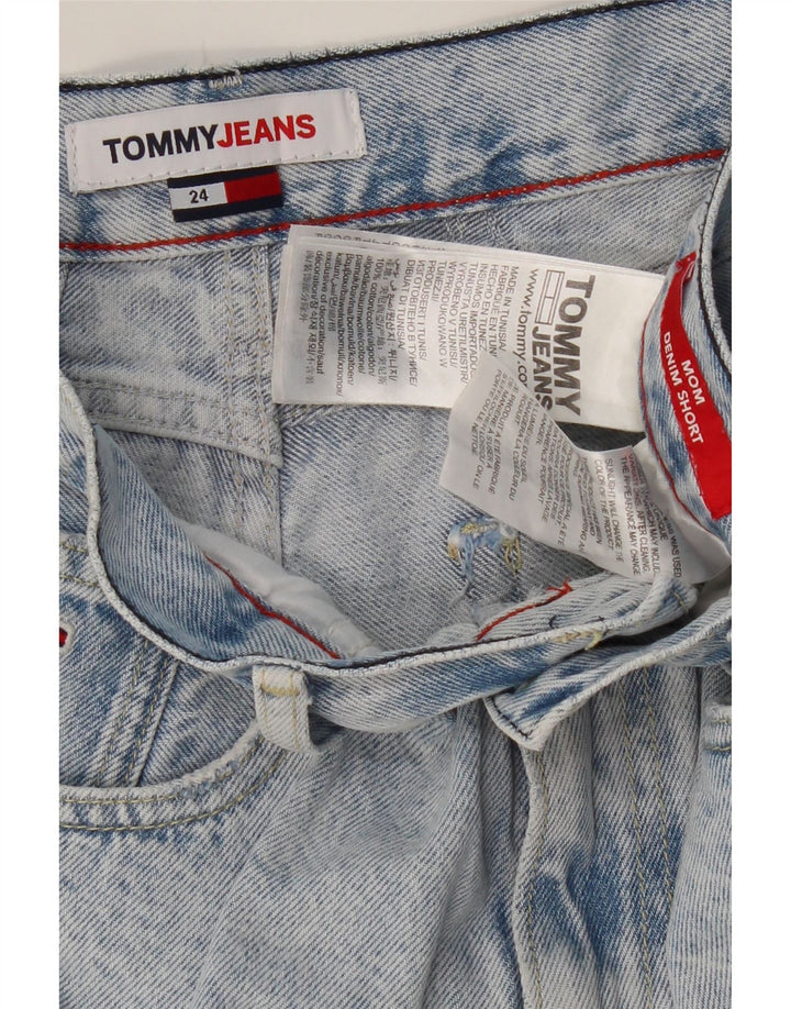 TOMMY HILFIGER Женские джинсовые шорты с завышенной талией для мам W24 XS, синие