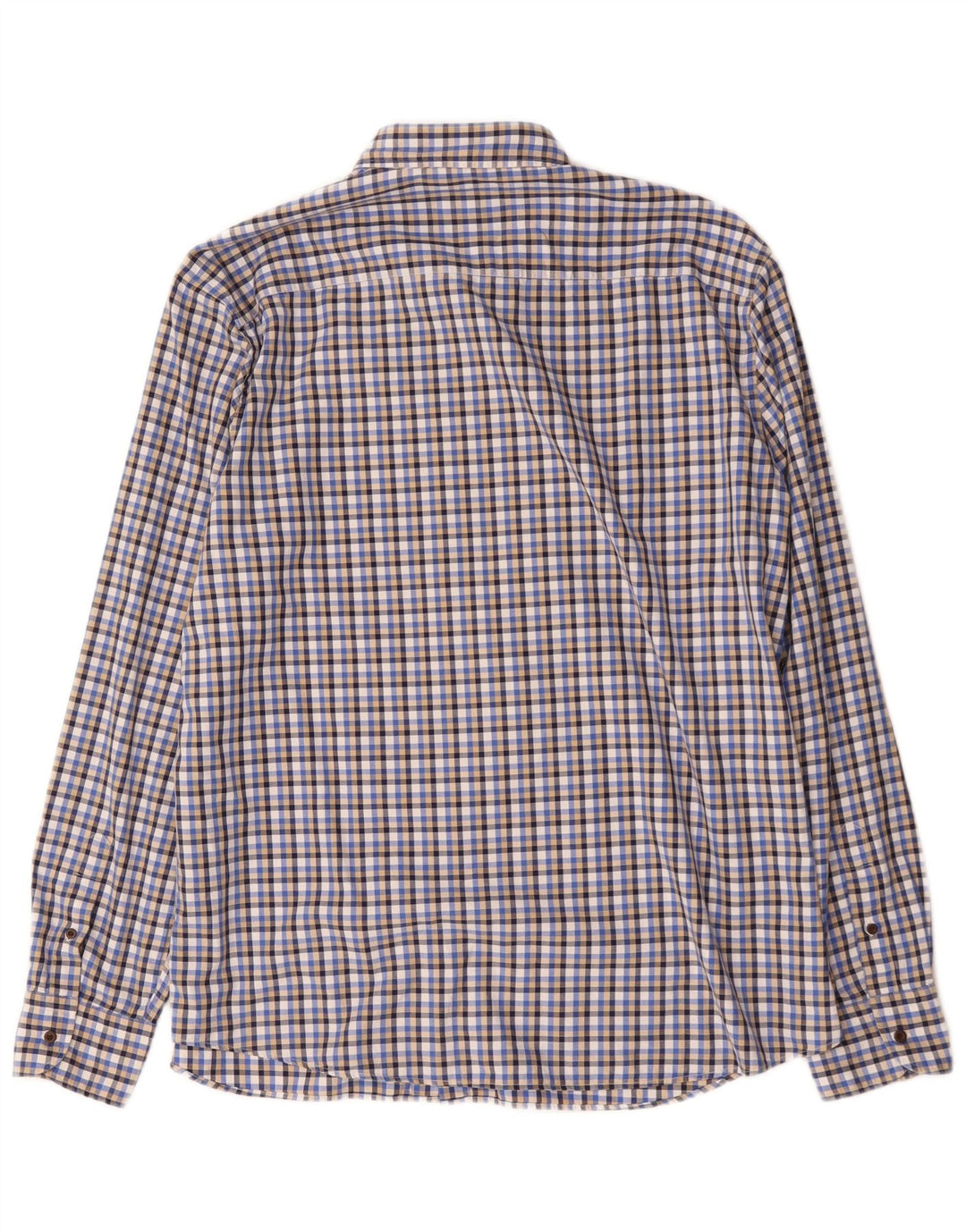 Мужская рубашка Massimo Dutti 2XL синяя в клетку