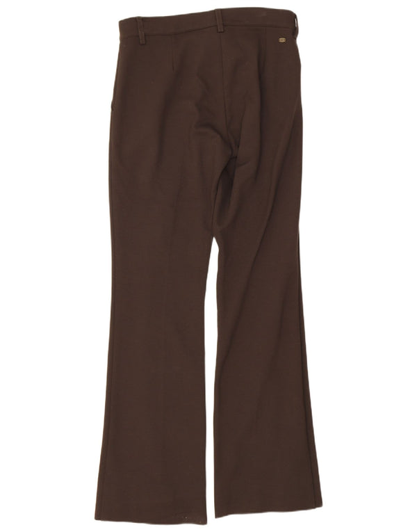 Женские брюки чинос Marella EMME Bootcut UK 6 XS W26 L29 Коричневые