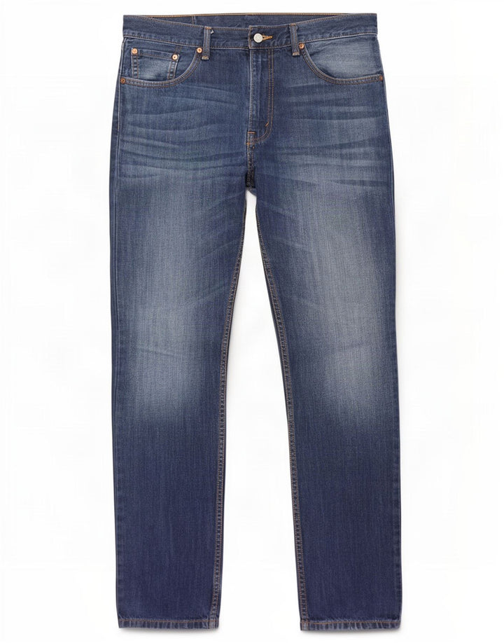 Мужские узкие джинсы Levi's W36 L34 синие, хлопок