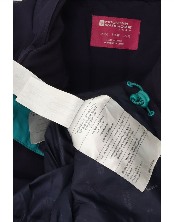 Женская ветровка Mountain Warehouse UK 20 2XL Темно-синий полиэстер