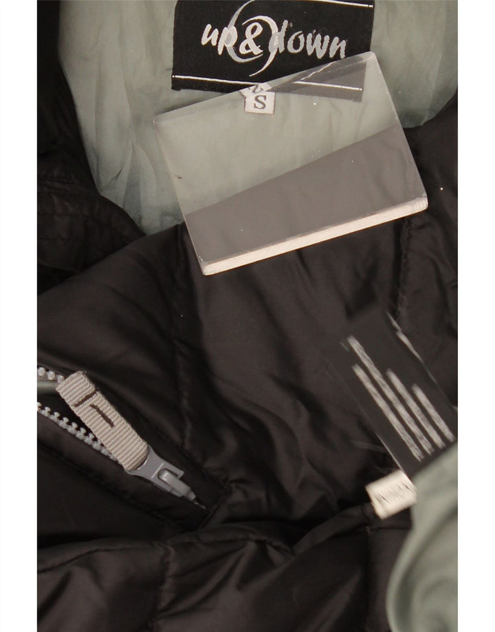 Винтажный мужской стеганый жилет, маленький черный нейлон