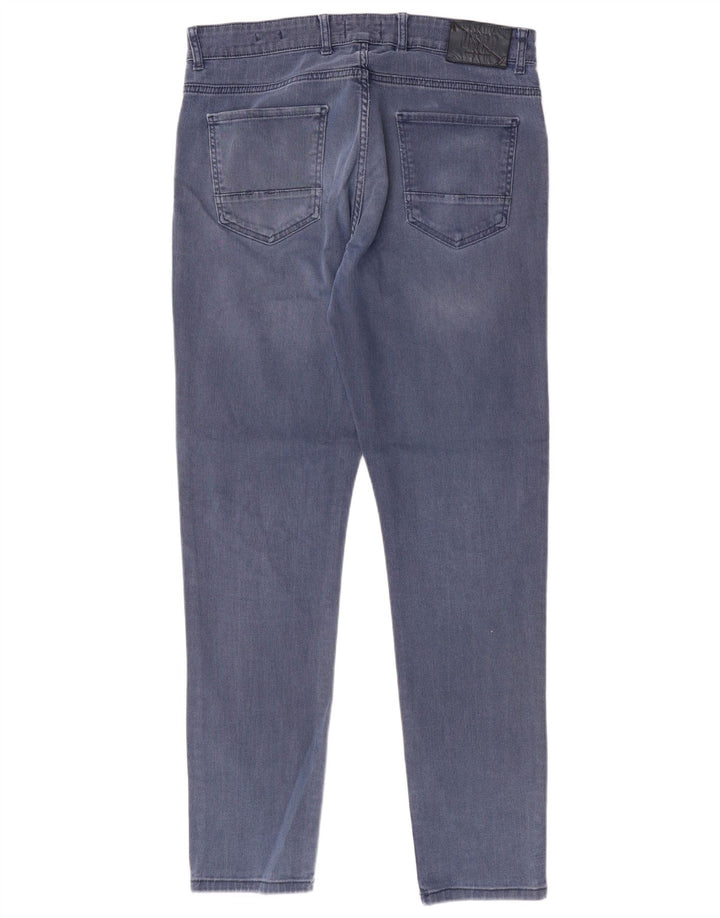 США ПОЛО ASSN. Мужские узкие джинсы W34 L31 темно-синие, хлопок