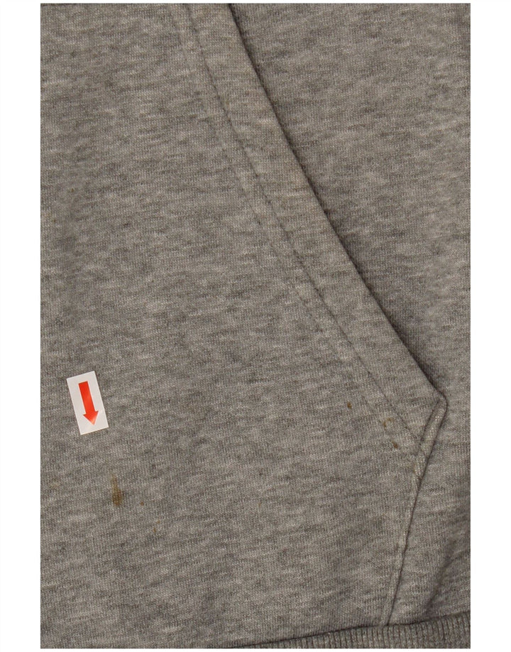 Мужской свитер с капюшоном на молнии с графическим рисунком Puma 2XL, серый хлопок