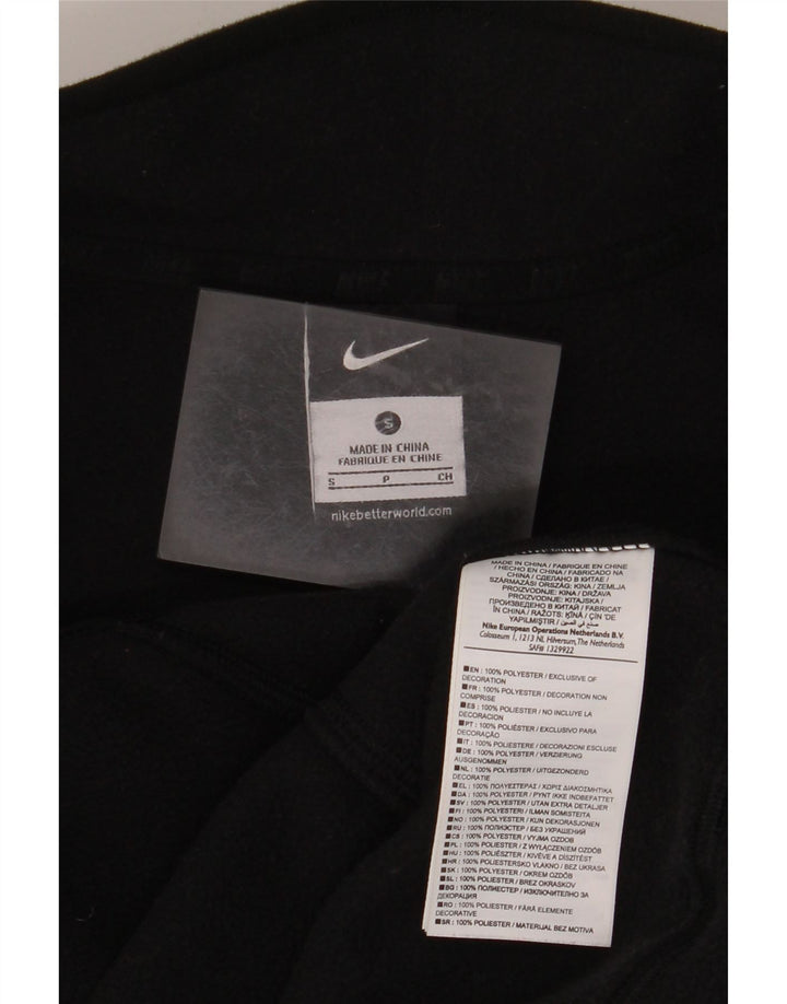 Мужская флисовая куртка NIKE UK 36, маленькая черная, полиэстер