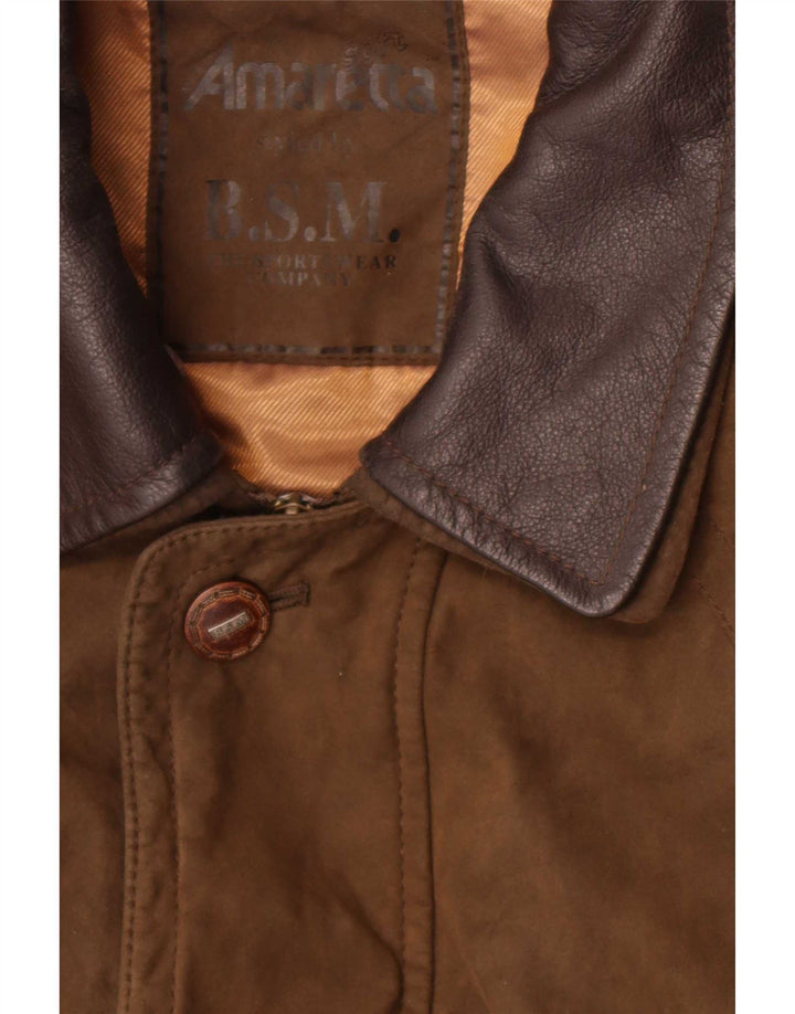Мужское пальто B.S.M UK 42 XL Хаки Полиамид