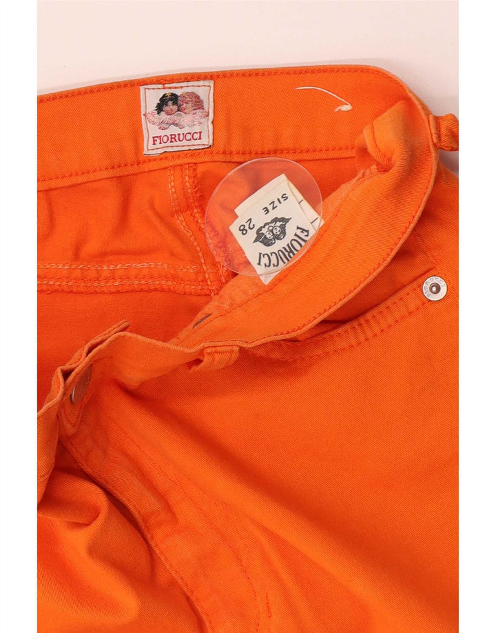 Женские узкие джинсы Fiorucci W28 L30 Оранжевые, хлопок