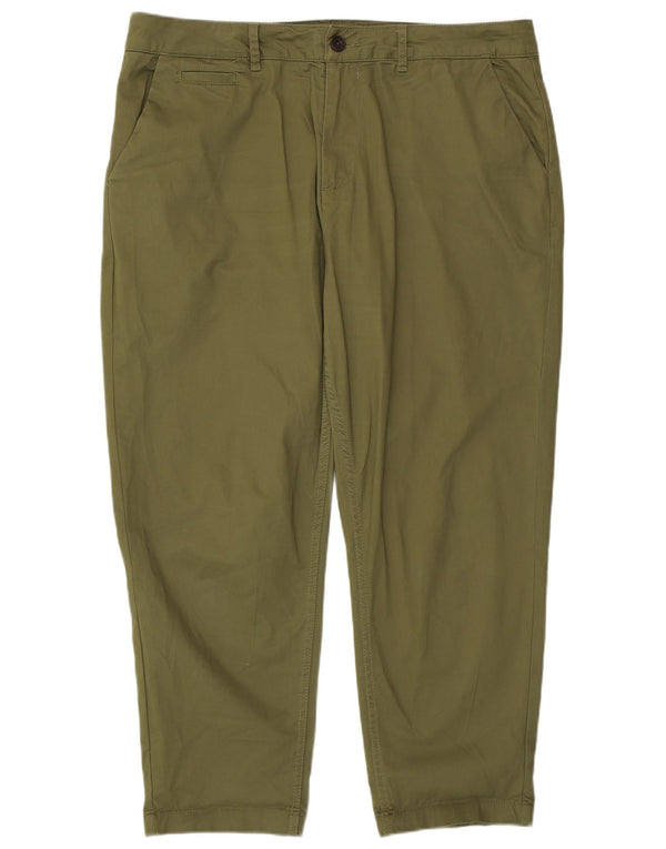 Женские зауженные брюки чинос Fat Face, Великобритания, 16, большие W38 L26, хлопок цвета хаки