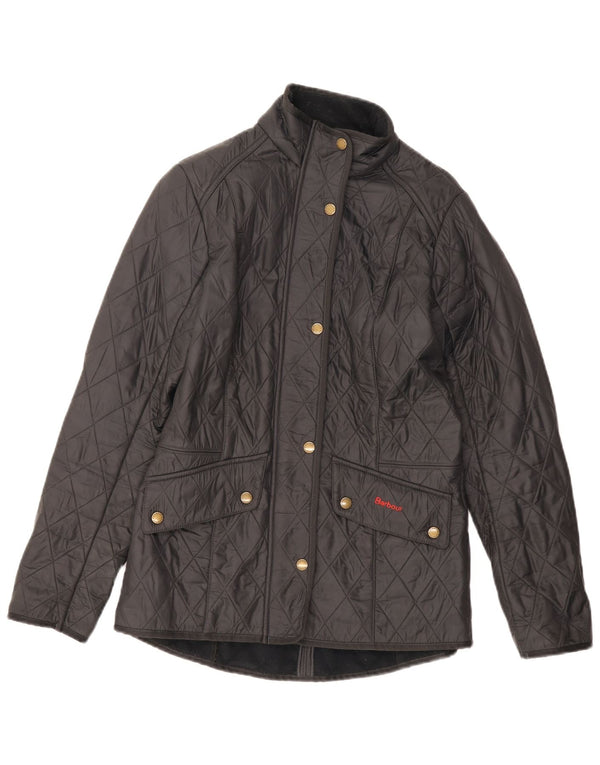 Женская стеганая куртка Barbour UK 10, маленькая, черная, классическая
