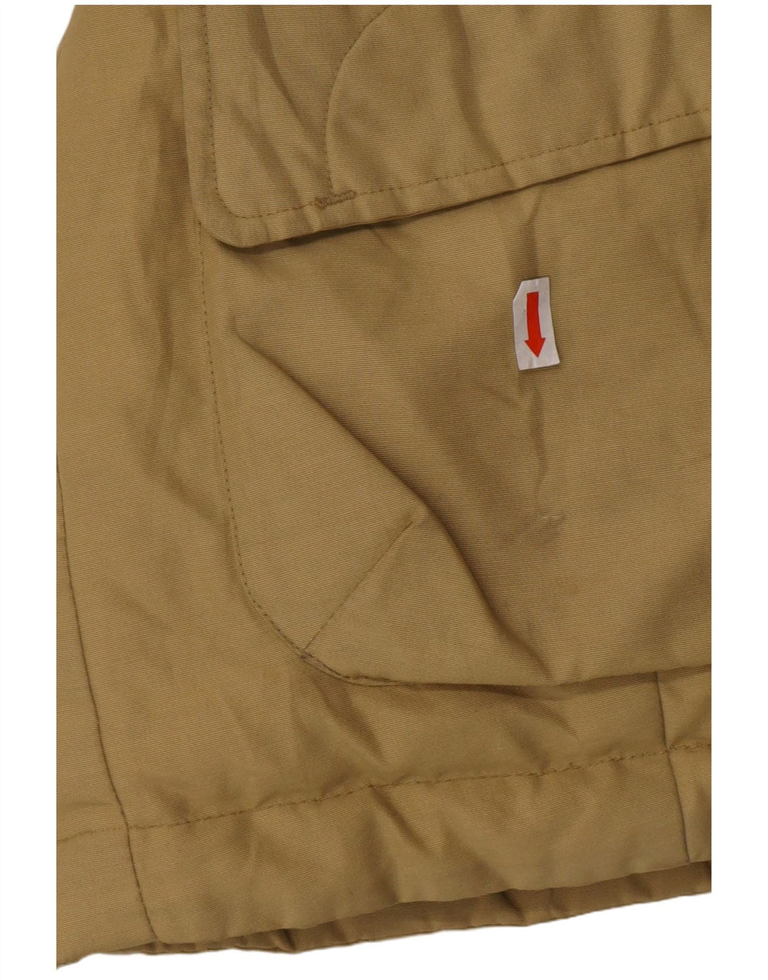 WOOLRICH Womens Hooded Padded Jacket UK 10 Small Beige Cotton