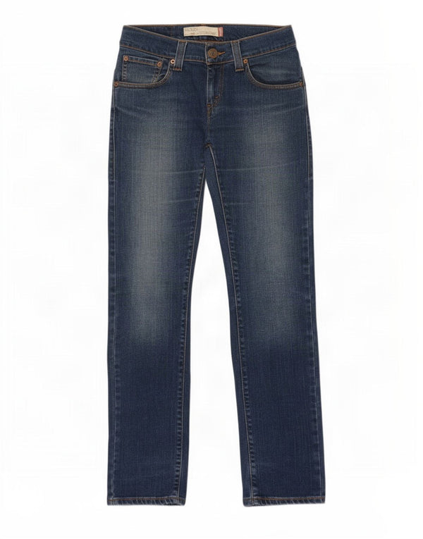 Женские прямые джинсы Levi's 504 с напуском W30 L32, синий хлопок