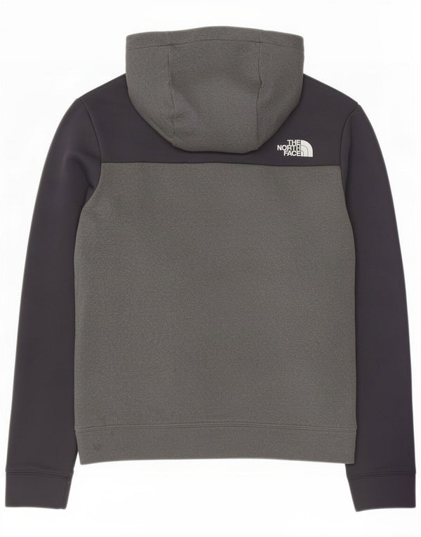Мужской джемпер с капюшоном The North Face, маленький серый, полиэстер с цветными блоками