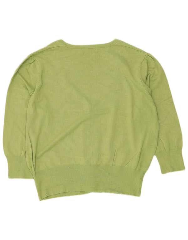 Женский укороченный кардиган с рукавами 3/4 Marks & Spencer, Великобритания, 18 XL, зеленый