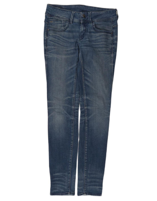 Женские джинсы скинни с низкой талией G-STAR W28 L32, синий хлопок