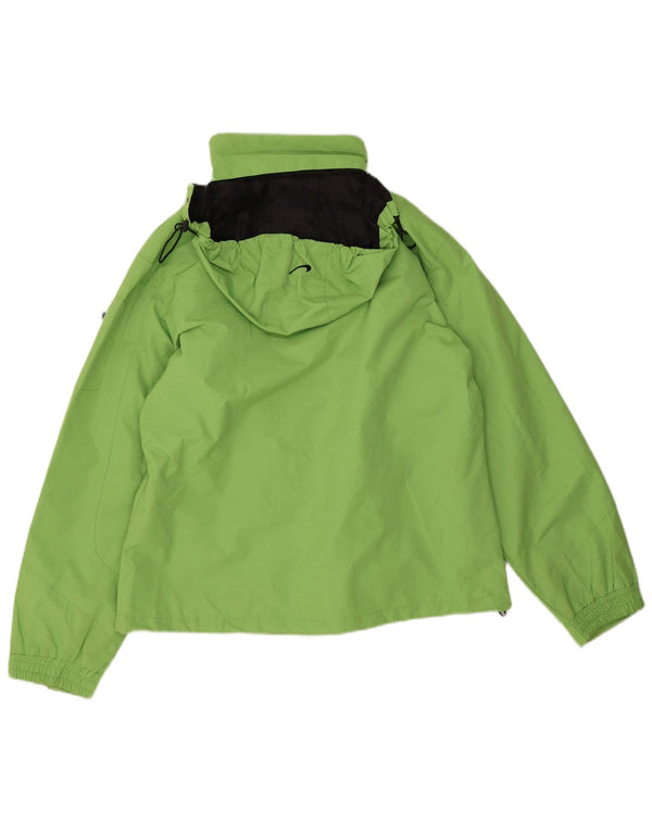 Женская ветровка с капюшоном Nike Clima-fit UK 18 XL, зеленый полиэстер