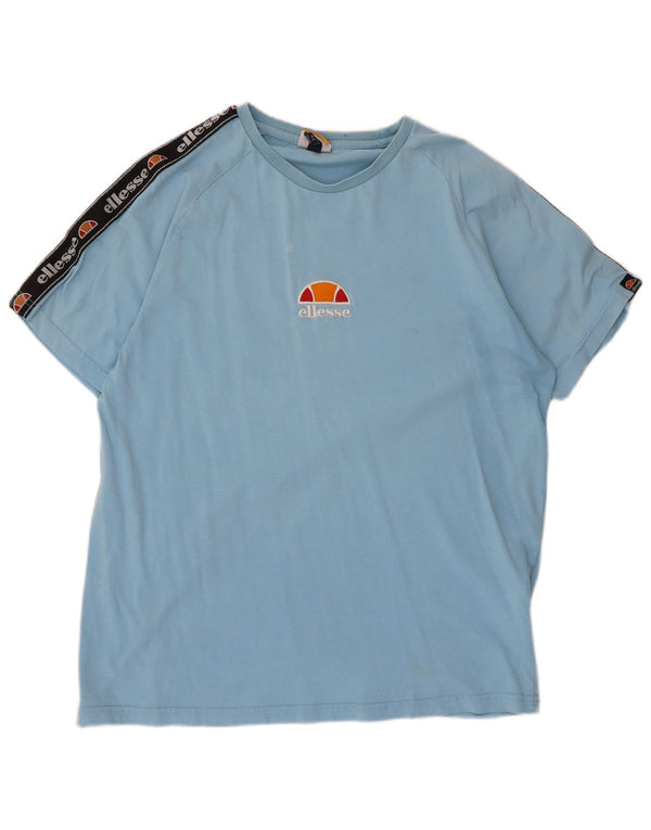 Мужская футболка Ellesse с рисунком, большой синий цвет, хлопок