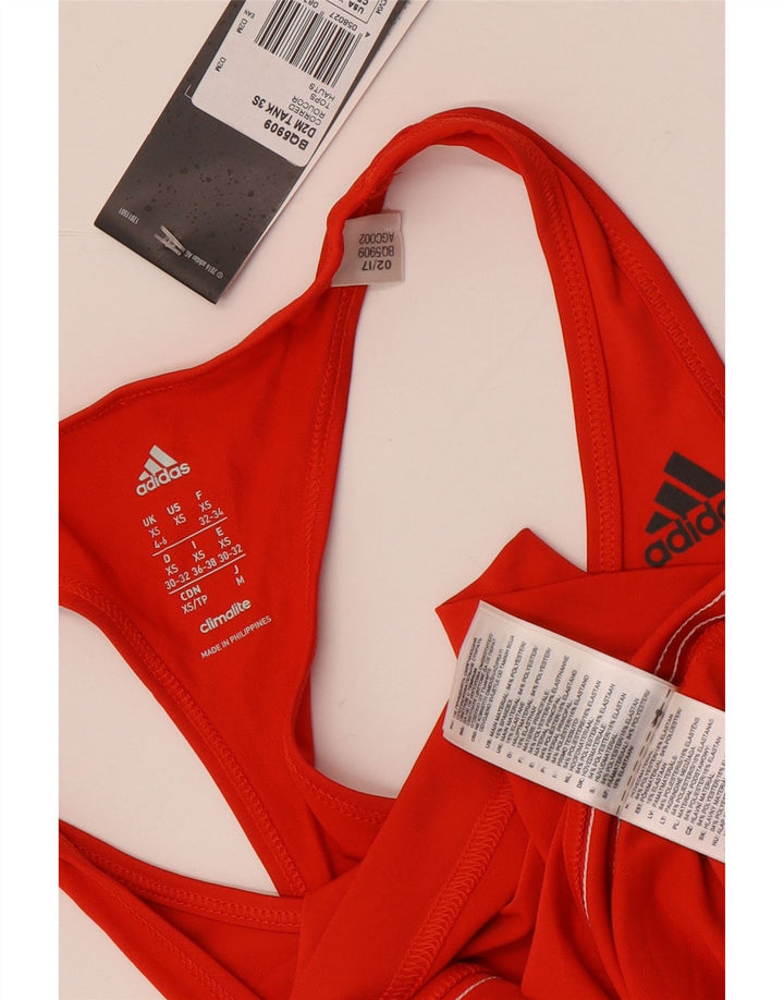 Женский жилет Adidas Climalite UK 4/6 XS, красный полиэстер